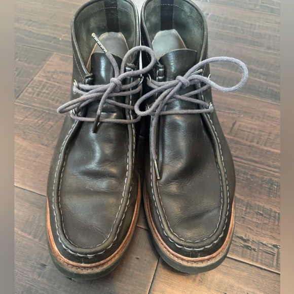 Men’s Clark’s Trace ramble leather black chukka business casual boots size 10.5 - Picture 8 of 10